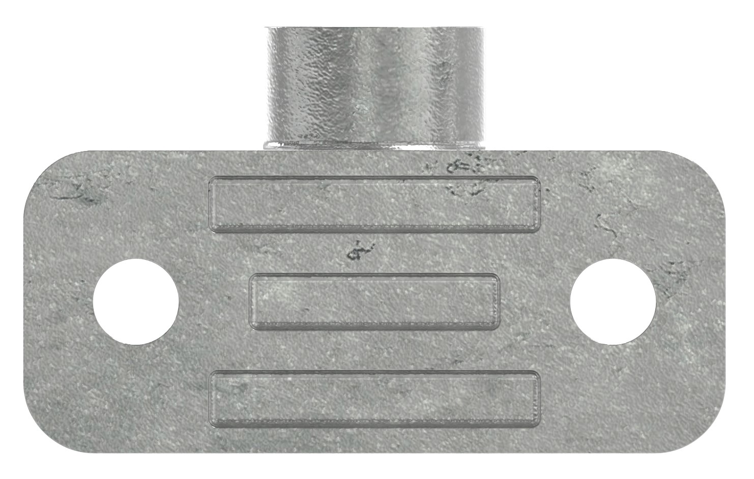Wandhalter mit 2 Bohrungen, für Rohr Ø 33,7mm