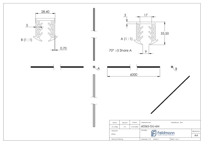 Keildichtung Glas 10,00 – 13,52mm, für Nut 27x30mm, 6m Keildichtung Glas 10,00 – 13,52mm, für Nut 27x30mm, 6m