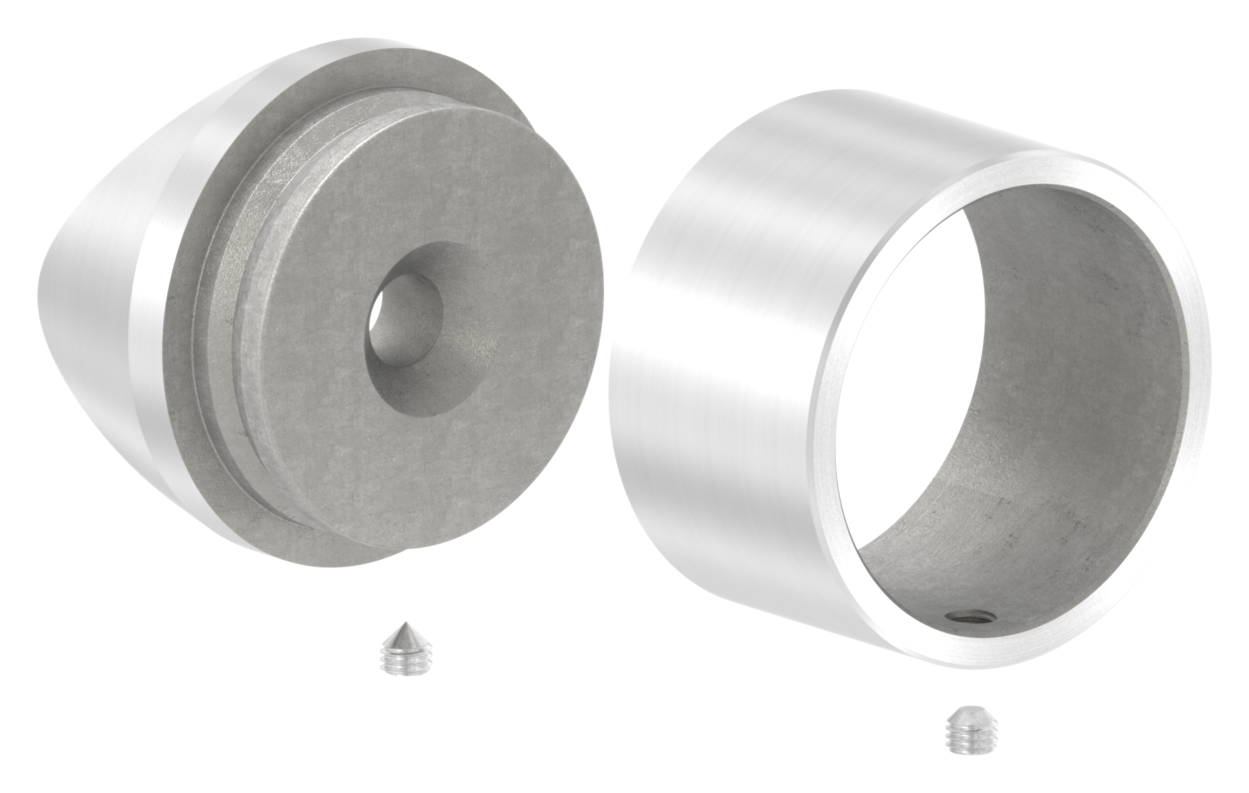 Befestigung für Rohr 42,4mm an 42,4mm