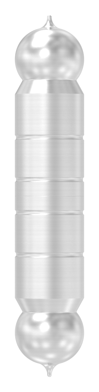 Anschweißband mit festem Stift glatt, 30mm, V2A