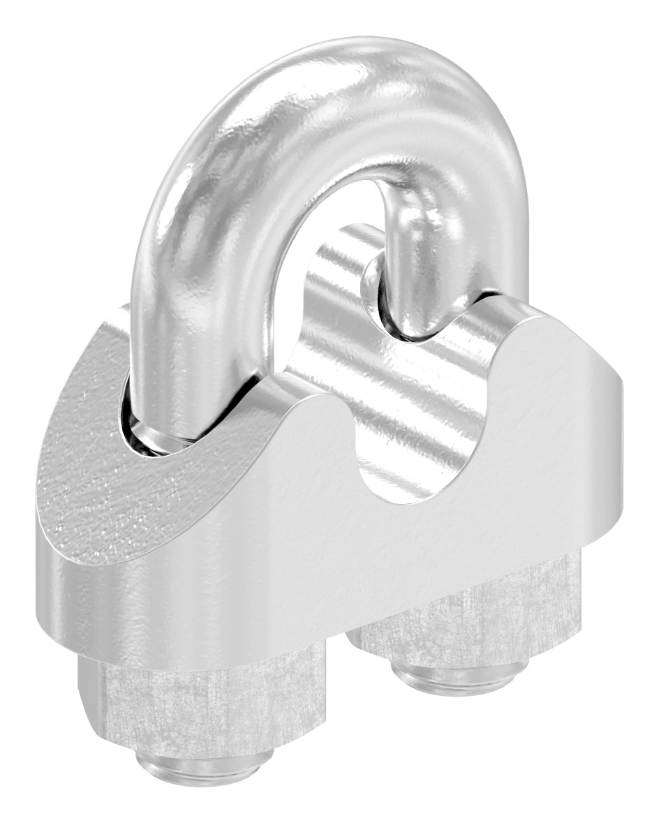 Drahtseilklemmen für Seil 5mm, V4A Drahtseilklemmen für Seil 5mm, V4A