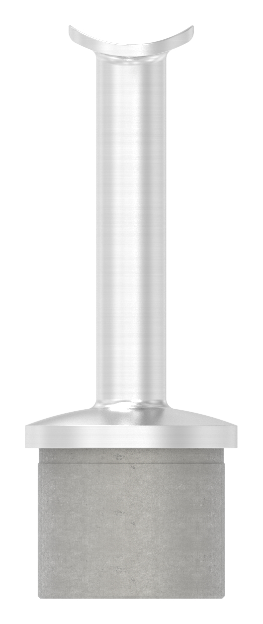 Rohrabschlussstopfen für Rohr 42,4x2,5mm, Handlaufanschlussplatte: 42,4mm, V4A