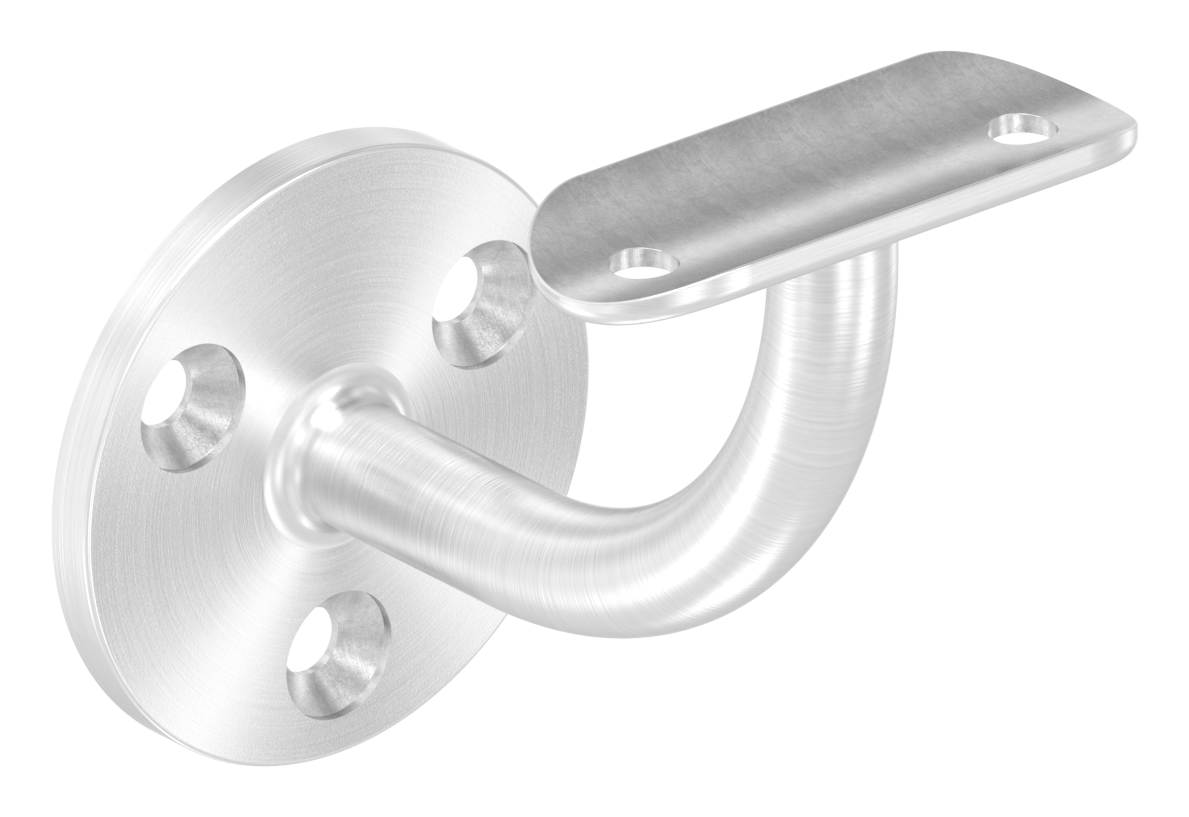 Handlaufhalter mit Handlaufanschlussplatte 42,4mm, (Ronde und Bügel verschweißt),V2A