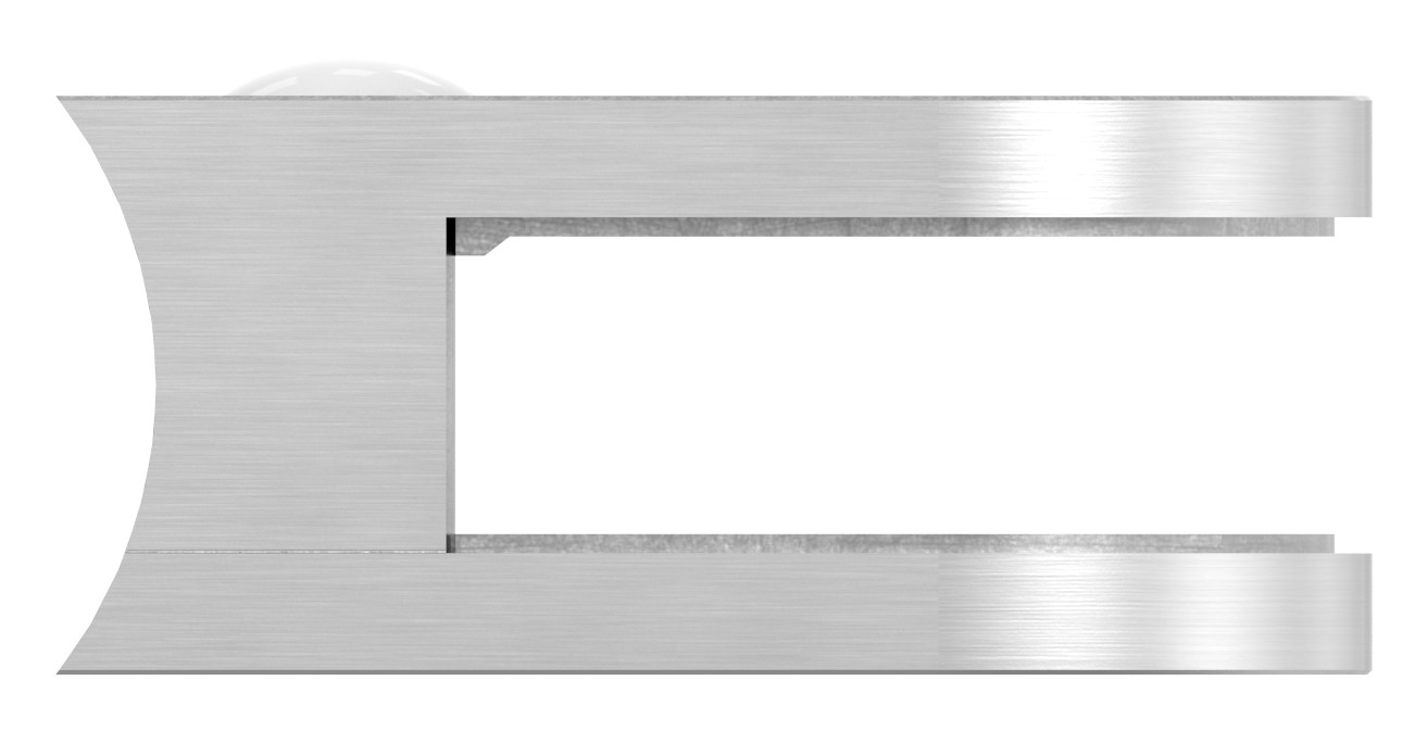 Glasklemme Mod. 33, Anschluss: 48,3mm, in V2A Glasklemme Mod. 33, Anschluss: 48,3mm, in V2A