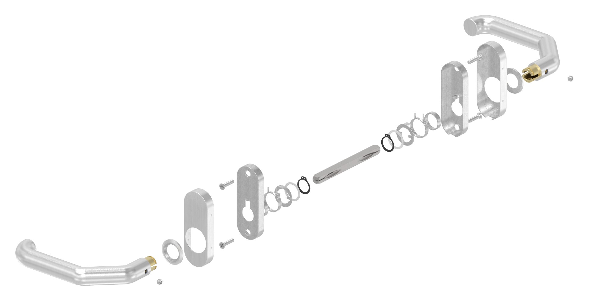Türdrücker-Paar, V2A Türdrücker-Paar, V2A