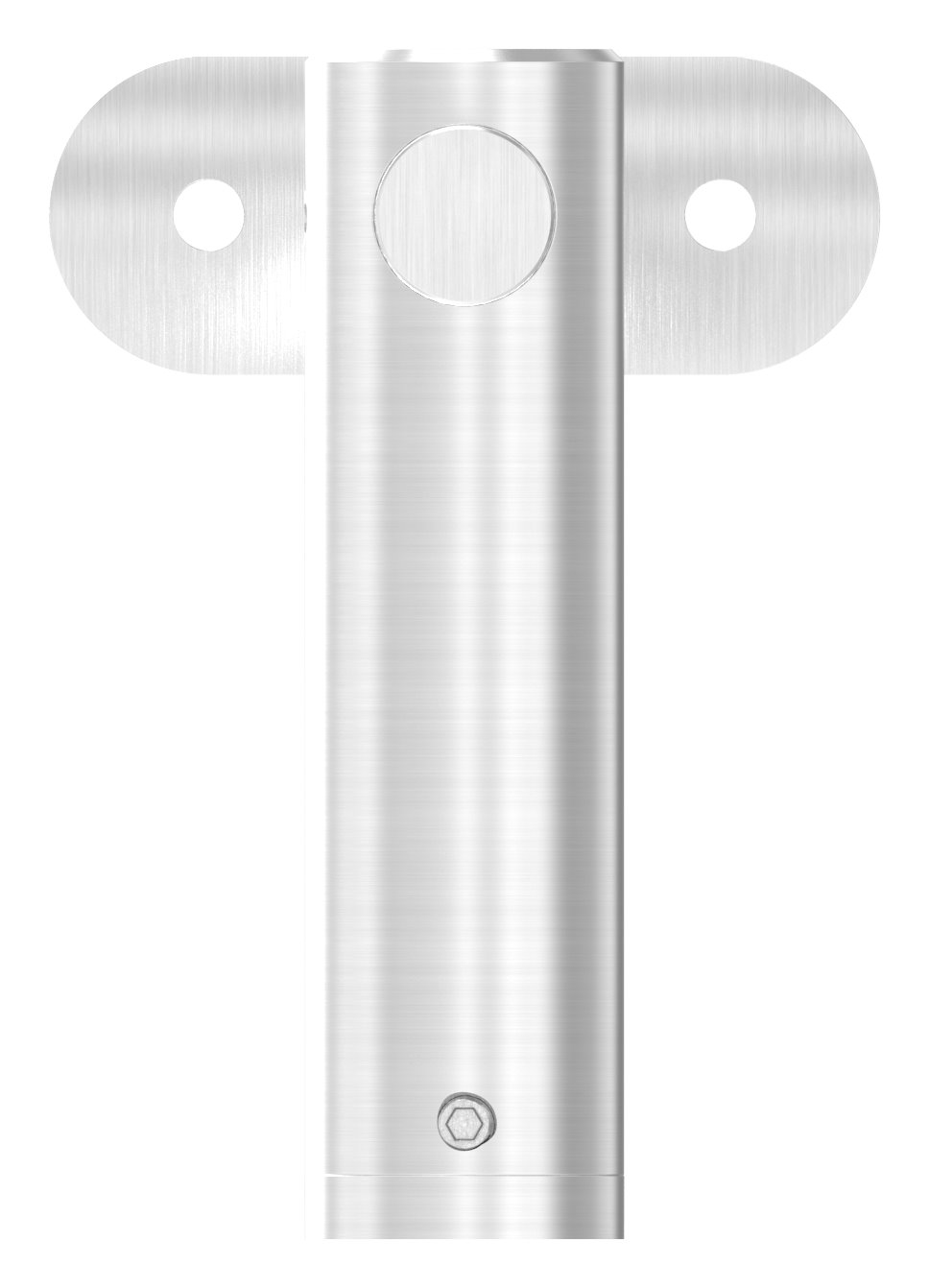 Handlaufhalter mit Handlaufanschlussplatte 42,4mm, V2A