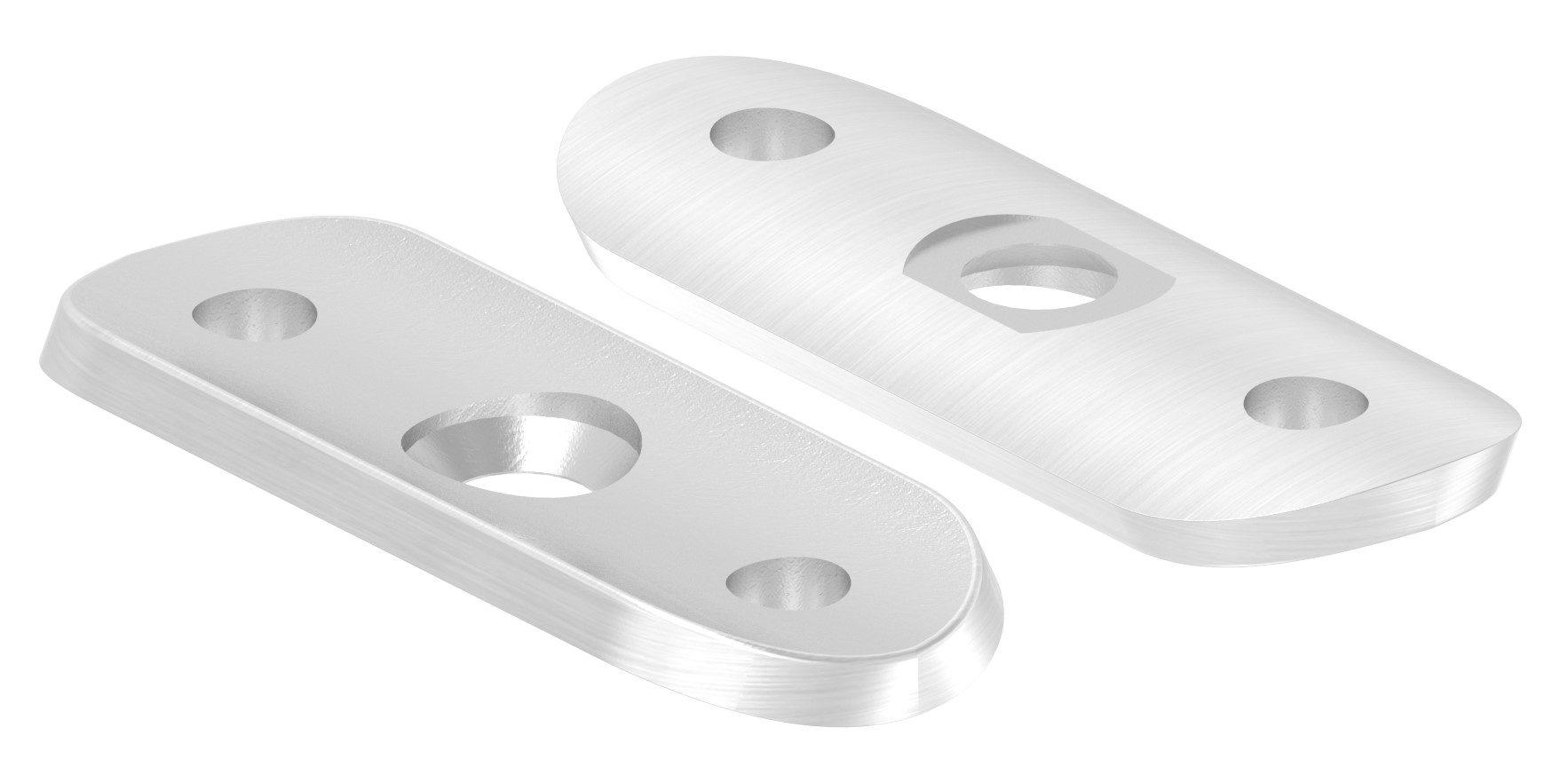 Handlaufanschlussplatte, 48,3mm, V4A