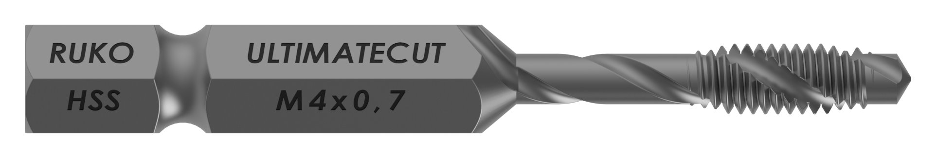 Kombi Gewindebohrer BIT HSS M4x0,7