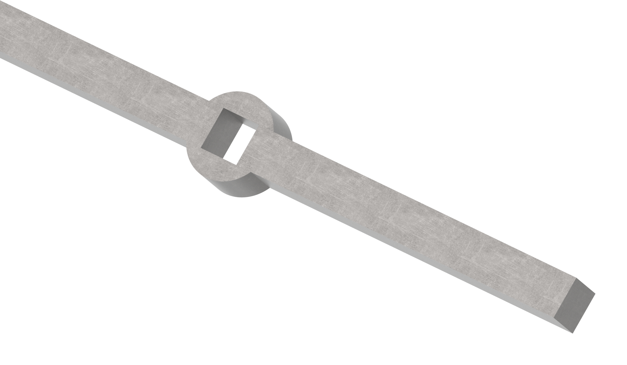 Lochleiste S235JR, 14x14mm, Lochabstand 124mm, 2000mm
