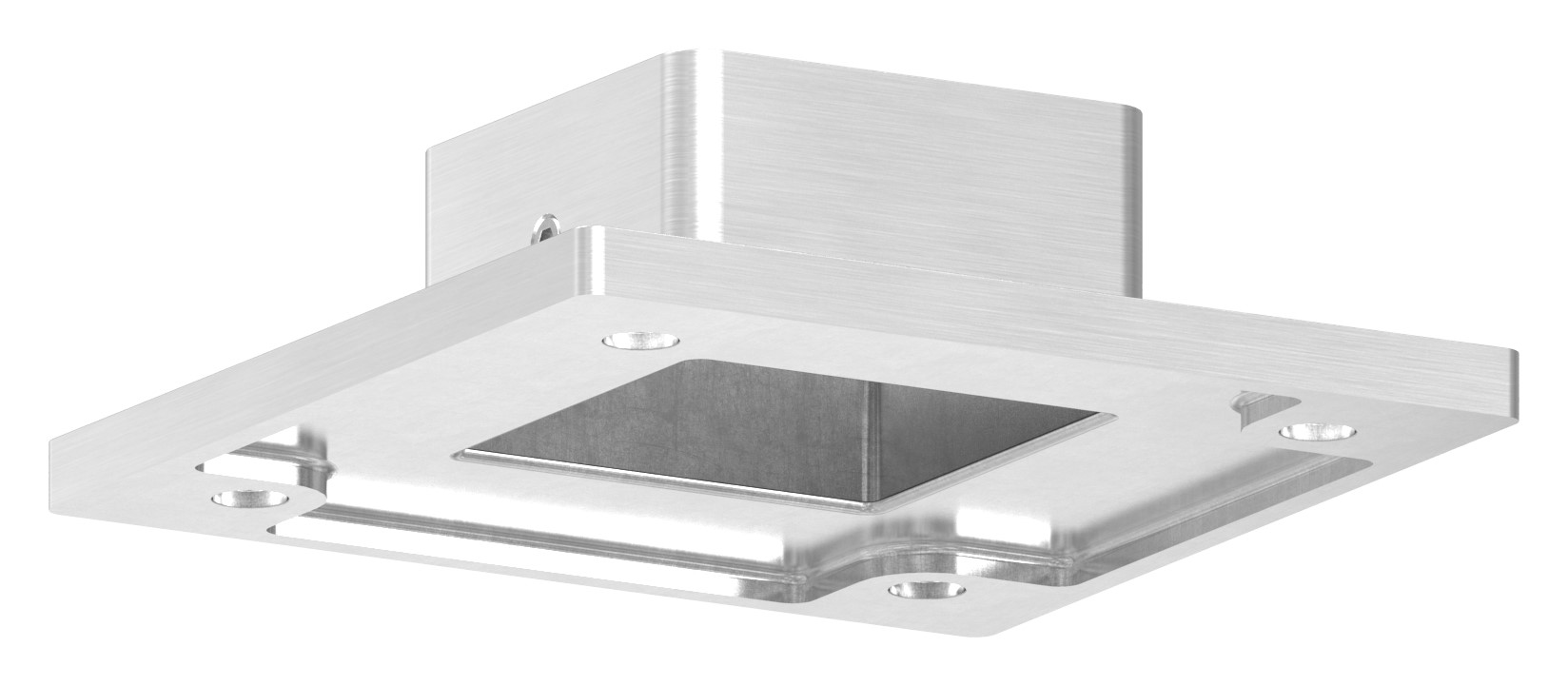 Wand- und Bodenanker, für Rohr 40x40mm, V2A Wand- und Bodenanker, für Rohr 40x40mm, V2A