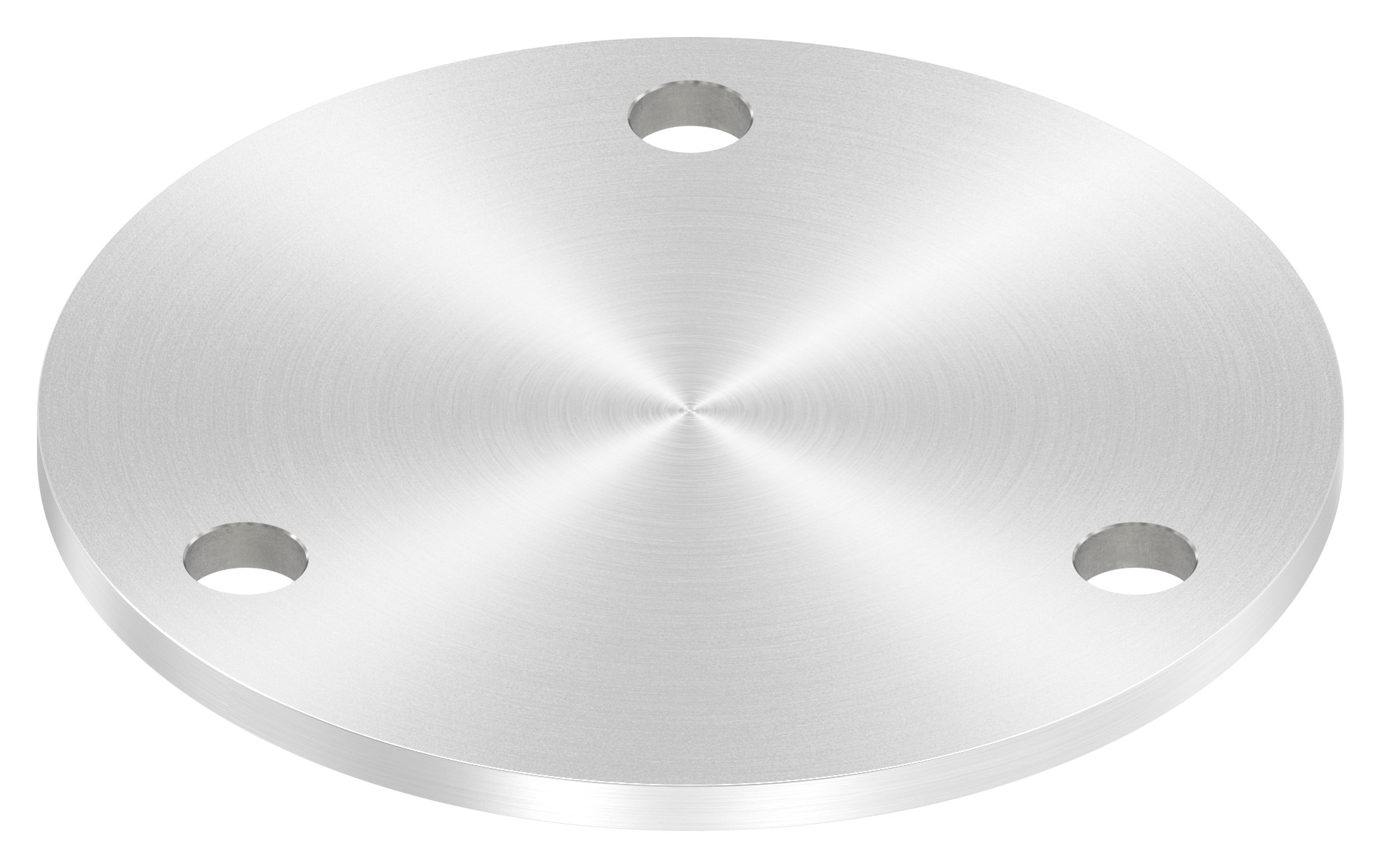 Ankerplatte Ø 140x6mm, mit Rundschliff, V2A