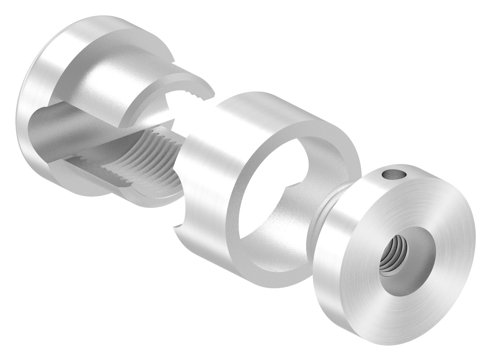 Brenk Grundhalter für Stäbe Ø 10mm, V2A