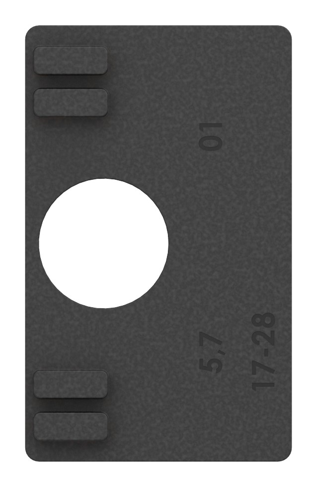 1 Paar Gummi für Mod. 27, für Blech 5mm