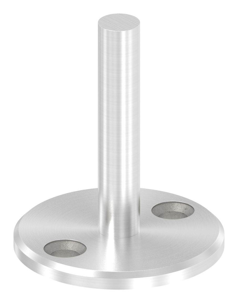 Handlaufstütze mit Ronde zum Anschweißen, V2A