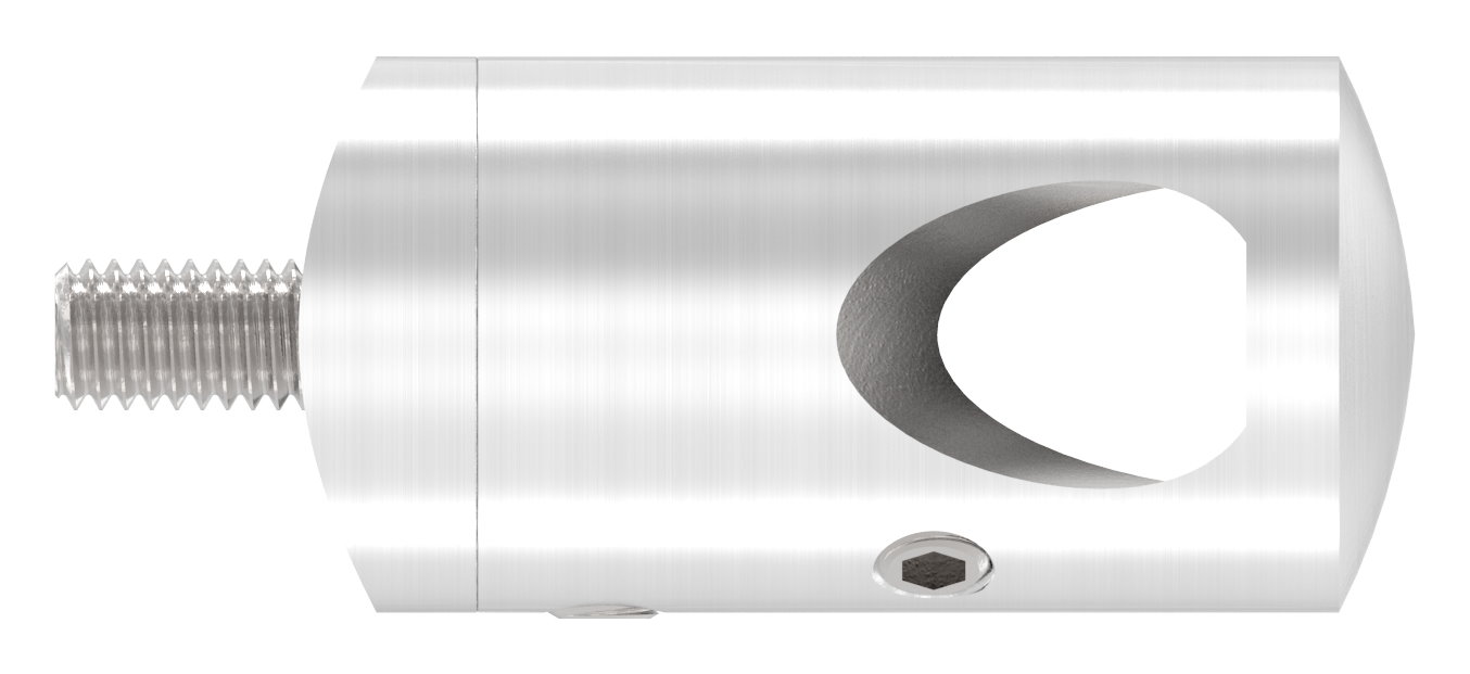 Querstabhalter für 42,4mm Rohr, 12,2mm Bohrung, Außenecke, V4A