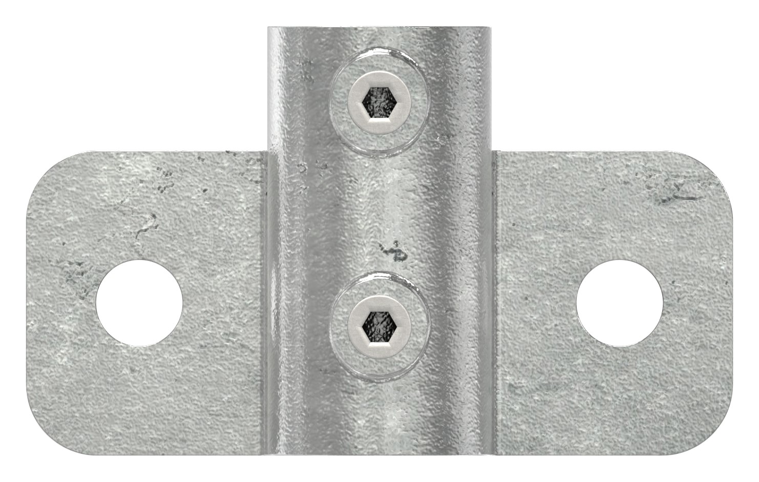 Wandhalter mit 2 Bohrungen, für Rohr Ø 33,7mm