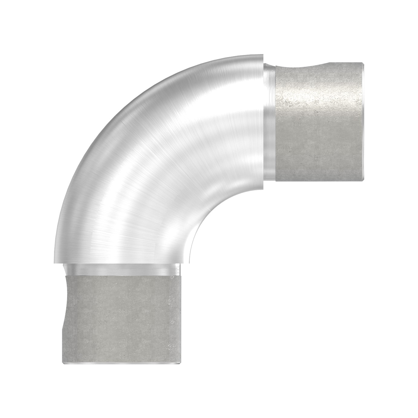 Rohrbogen 90°, verstellbar, für Rohr 33,7x2,0mm, V2A Rohrbogen 90°, verstellbar, für Rohr 33,7x2,0mm, V2A