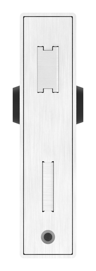 Edelstahlschlosskasten mit verzinktem Schloss, Abmessung: 40x94,5x173mm Edelstahlschlosskasten mit verzinktem Schloss, Abmessung: 40x94,5x173mm