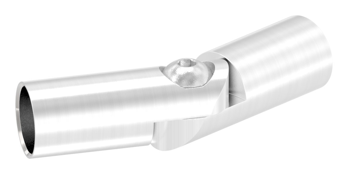 Rundstabverbinder mit Gelenk Ø 12mm, V2A