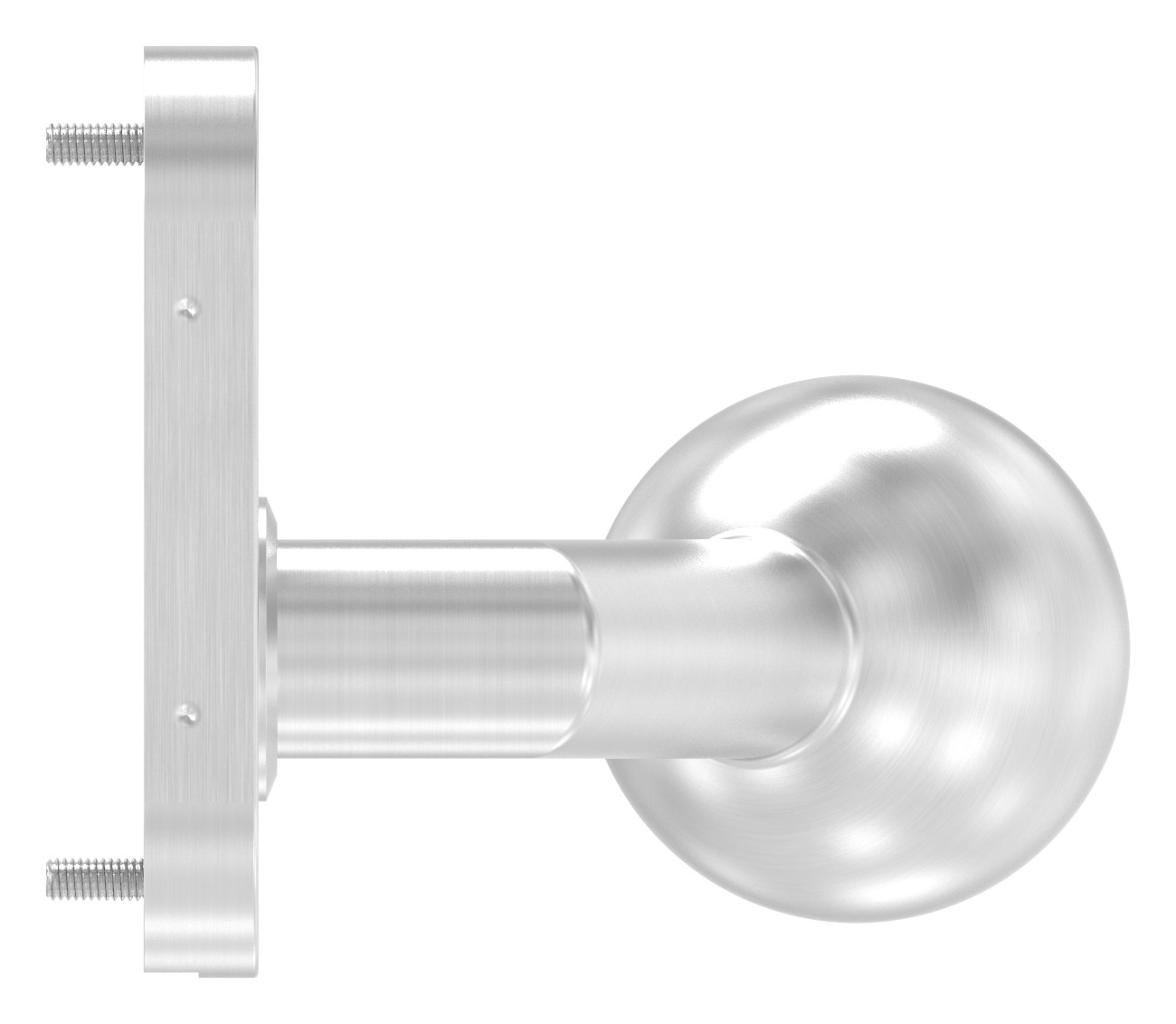 Drückerknopf, Ø 50mm, fest, V2A Drückerknopf, Ø 50mm, fest, V2A