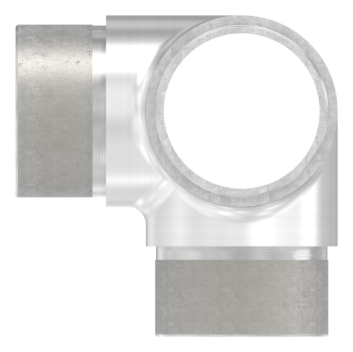 T-Stück mit seitl. Abgang, für Rohr 42,4x2,0mm, V2A