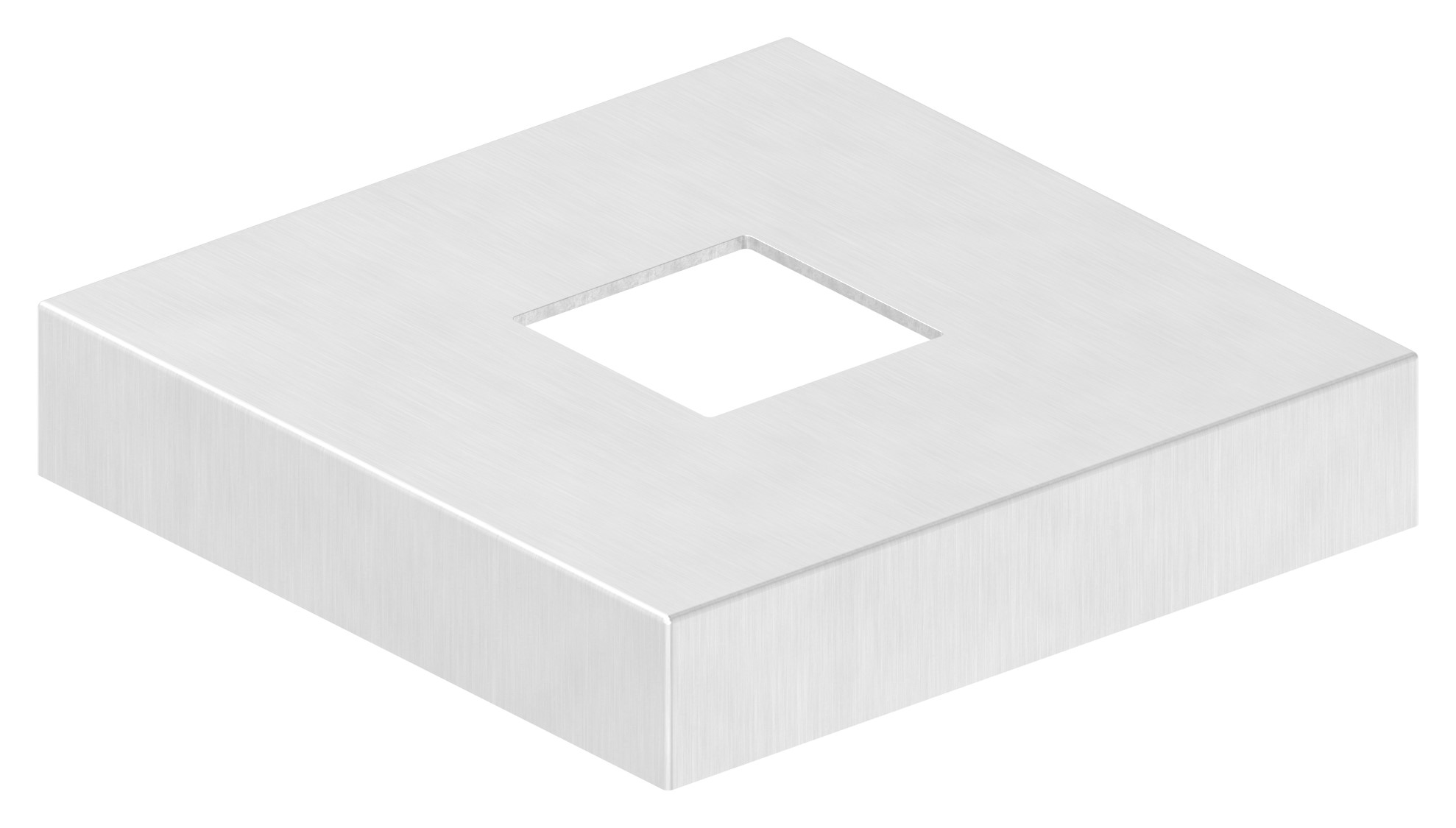 Abdeckrosette, 129x129x25mm, V4A