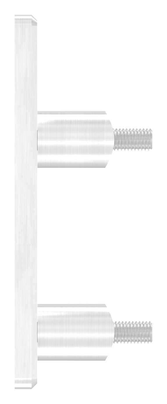 Wandbefestigung für Geländerpfosten 42,4mm, V2A