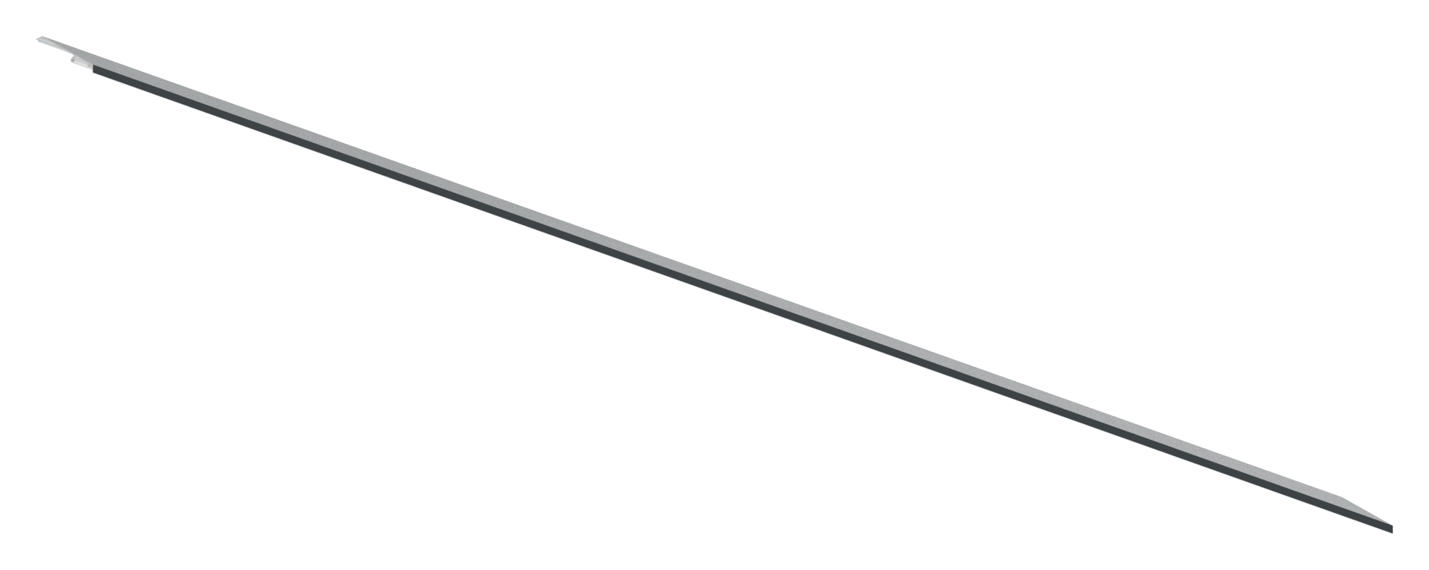 Design-Abdeckung für eleganza canopy, L: 2005mm, RAL7016 Design-Abdeckung für eleganza canopy, L: 2005mm, RAL7016