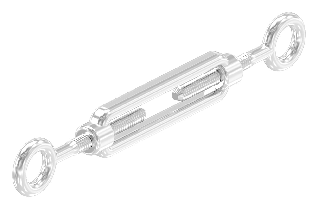 Spannschloss Öse / Öse mit Gewinde M4, V4A