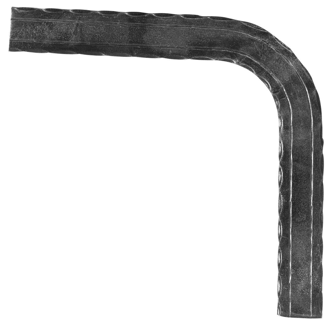 Handlaufkrümmer S235JR, 50x10mm, 90 Grad