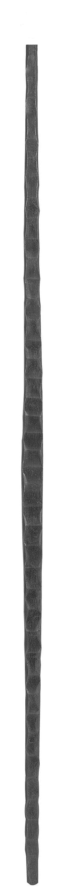 Zwischenstab 13x10mm, gehämmert, H: 900mm