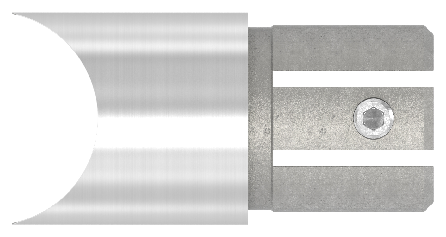 Anschlussstück 90°, Anschluss oben: 42,4mm, V2A Anschlussstück 90°, Anschluss oben: 42,4mm, V2A