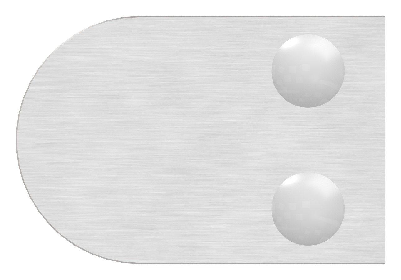 Glasklemme Mod. 33, Anschluss: 60,3mm, in V2A Glasklemme Mod. 33, Anschluss: 60,3mm, in V2A