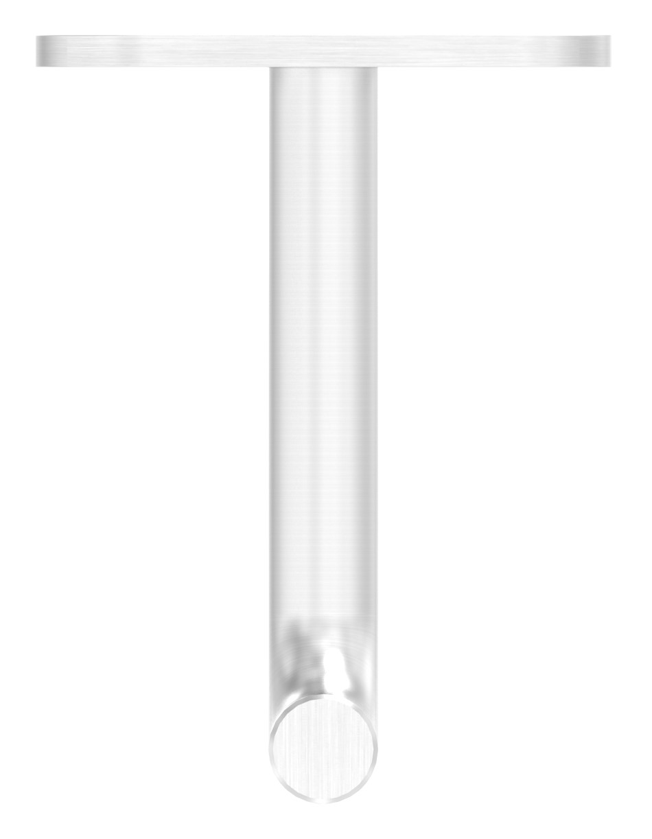 Bügel Ø 12mm mit gerader Handlaufanschlussplatte, V2A