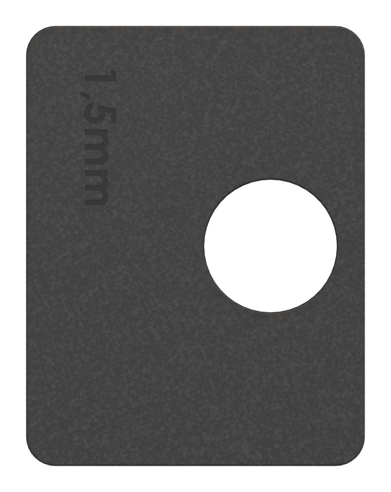 Gummi für Mod. 26, Blech 1,5mm Gummi für Mod. 26, Blech 1,5mm