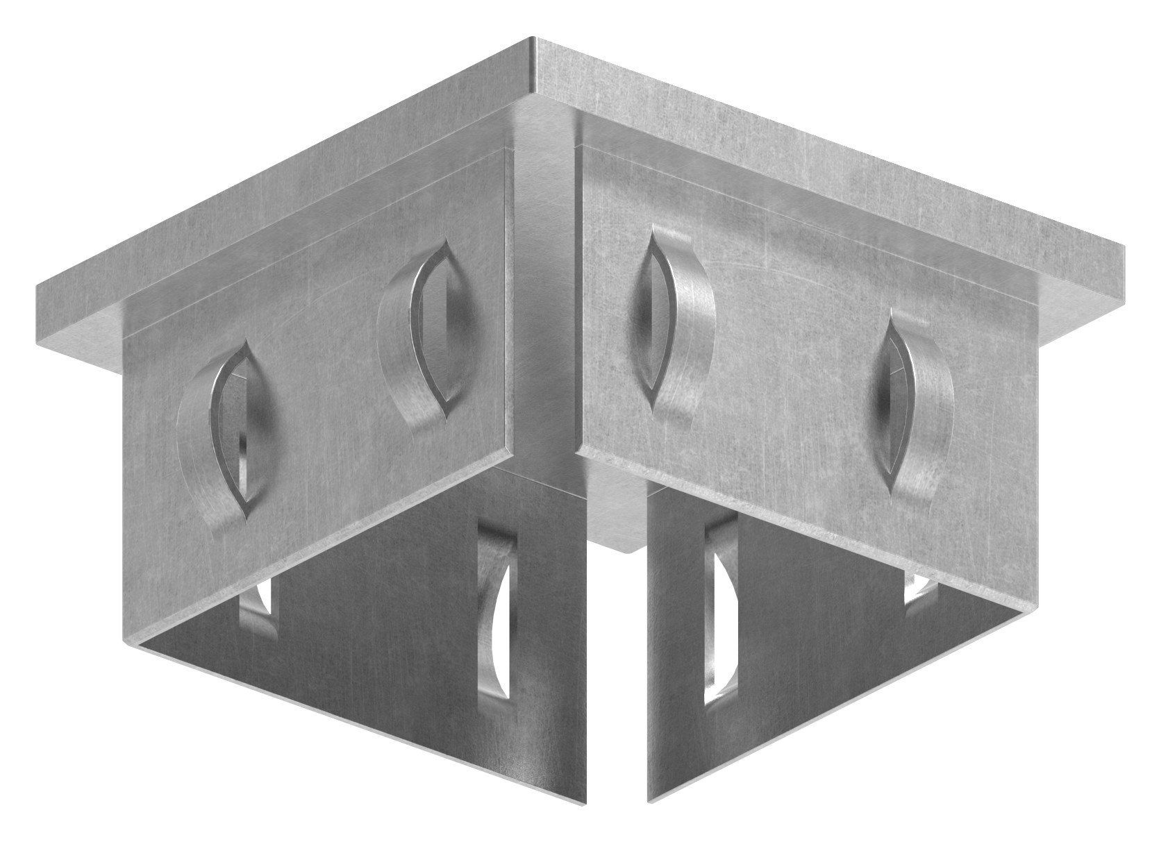Stahleinschlagkappe, für Quadratrohr 60x60mm