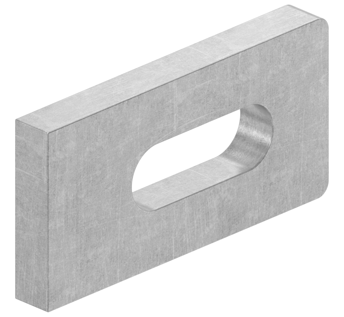 Anschweißlasche eckig 50x25x6mm