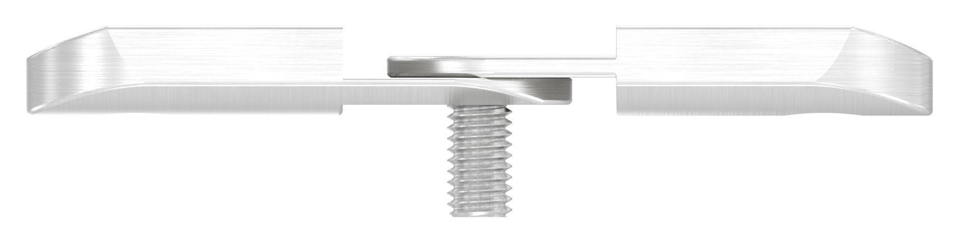 Handlaufanschlussplatte verstellbar, 42,4mm, V2A