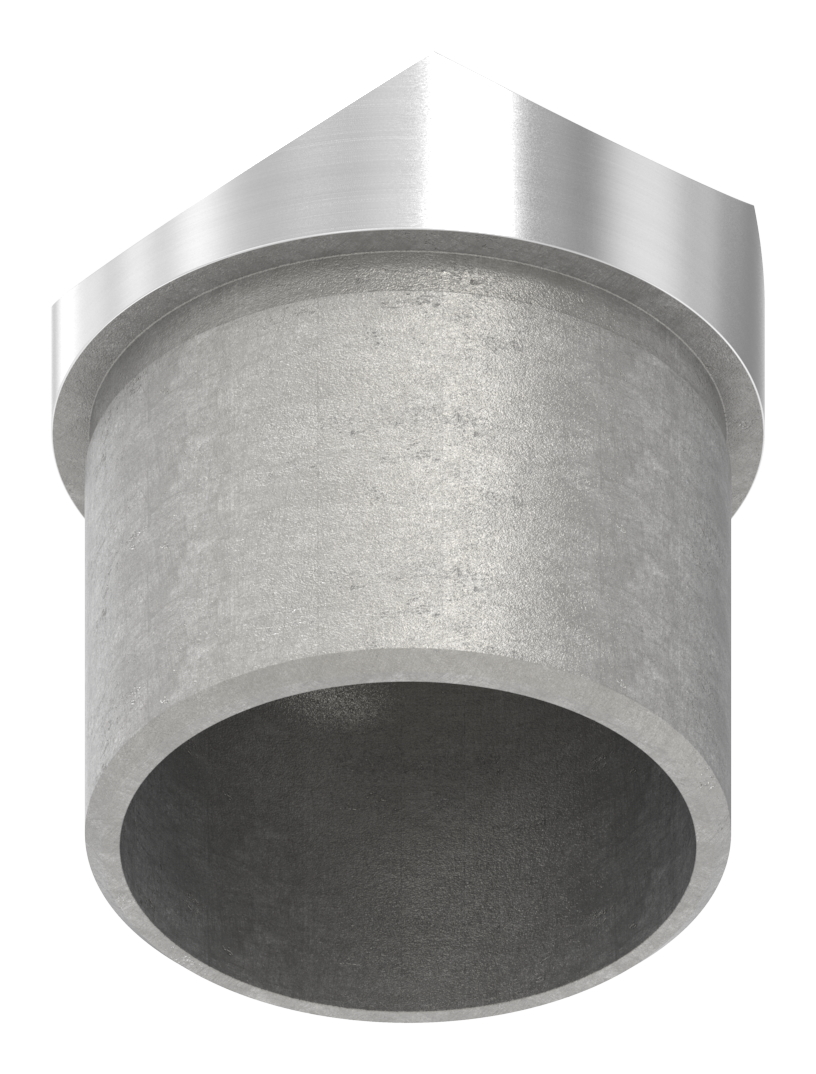 Rohrsattel, Anschluss oben: Rohr 42,4mm, V2A