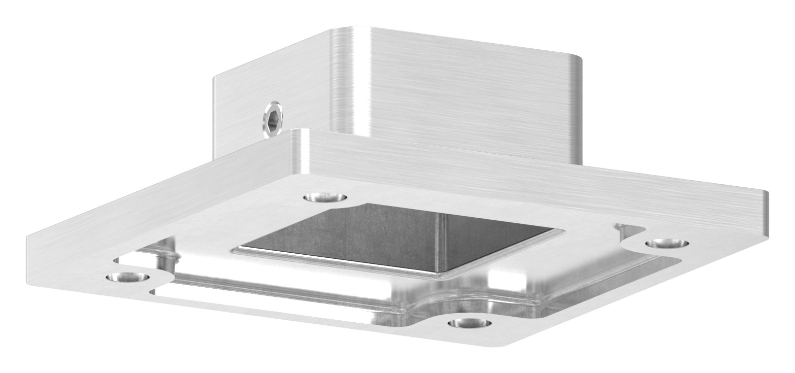 Wand- und Bodenanker, für Rohr 30x30mm, V2A