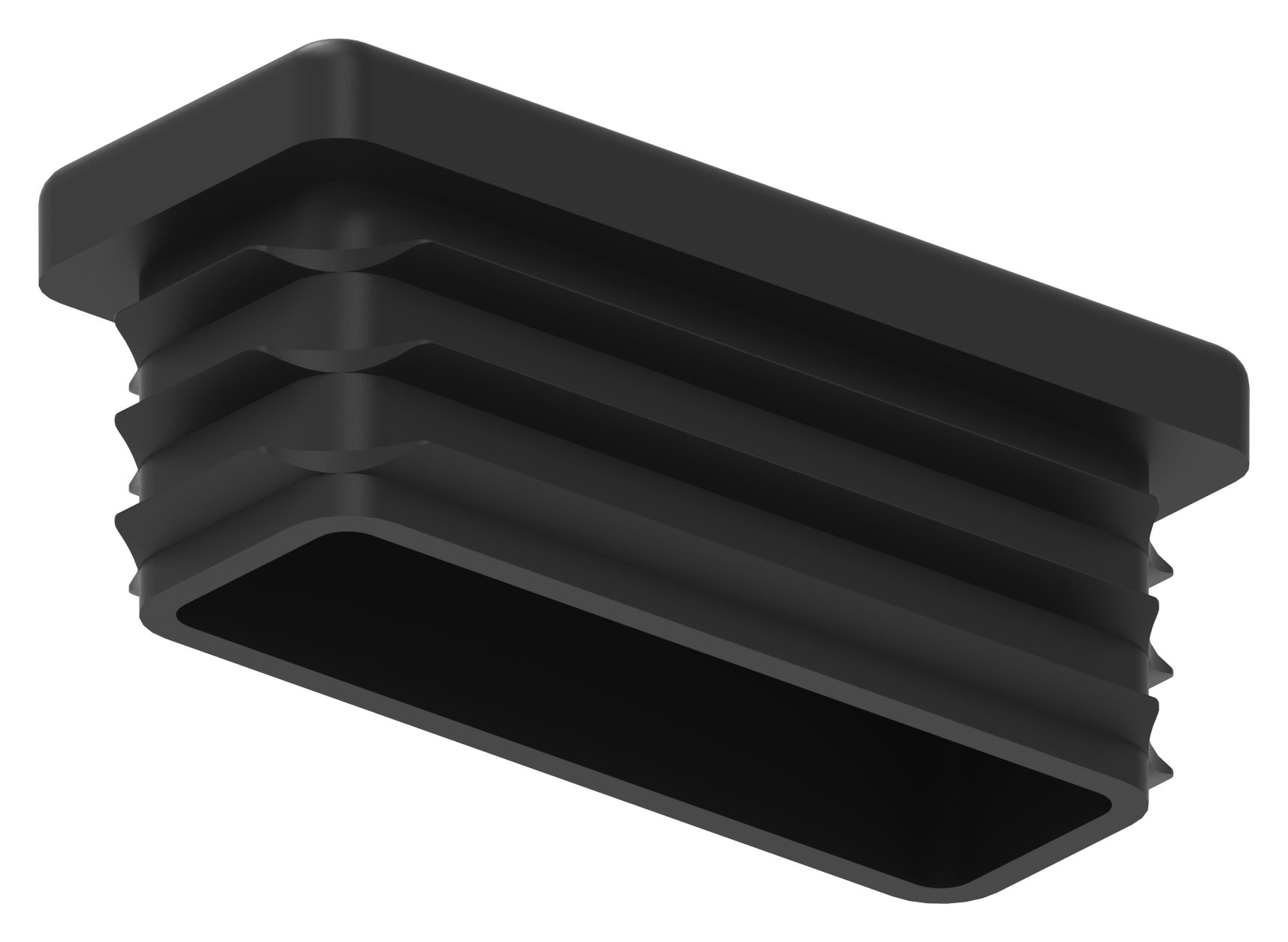 Kunststoffkappe für Rechteckrohr 50x20mm