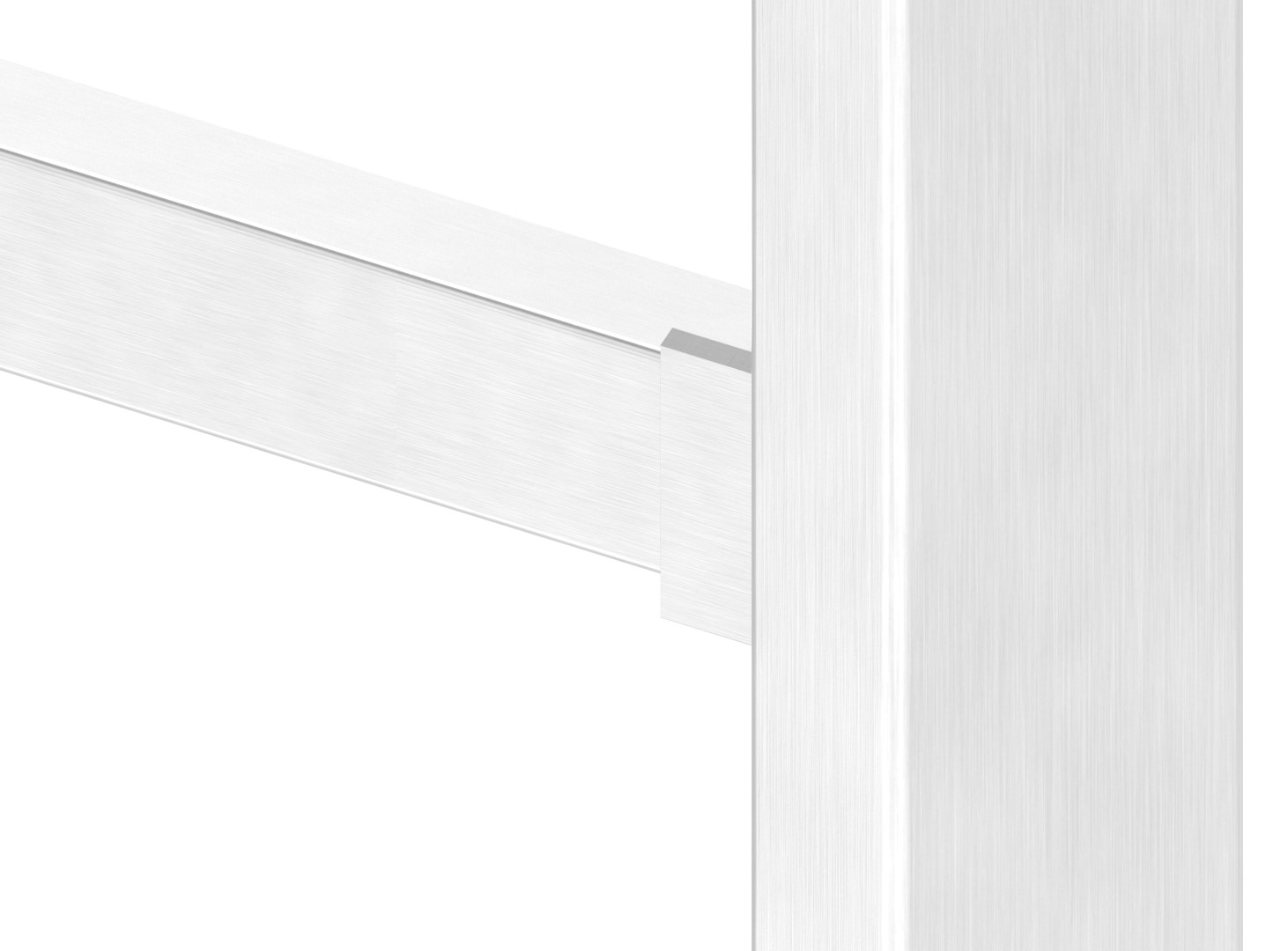 Wandbefestigung für Quadratrohr 30x30mm, V2A