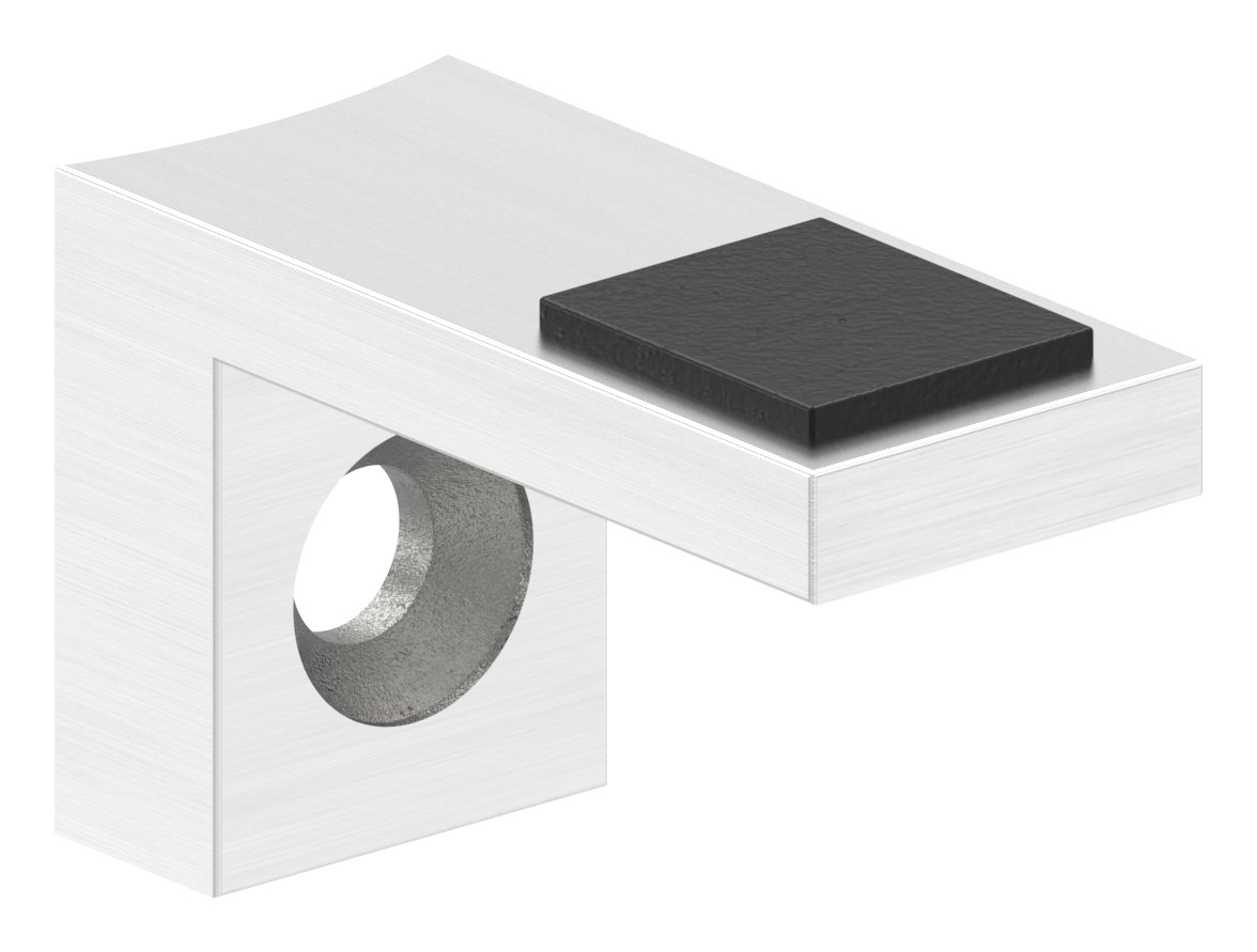 Halteboden mit Anschluss 60,3mm, V2A Halteboden mit Anschluss 60,3mm, V2A