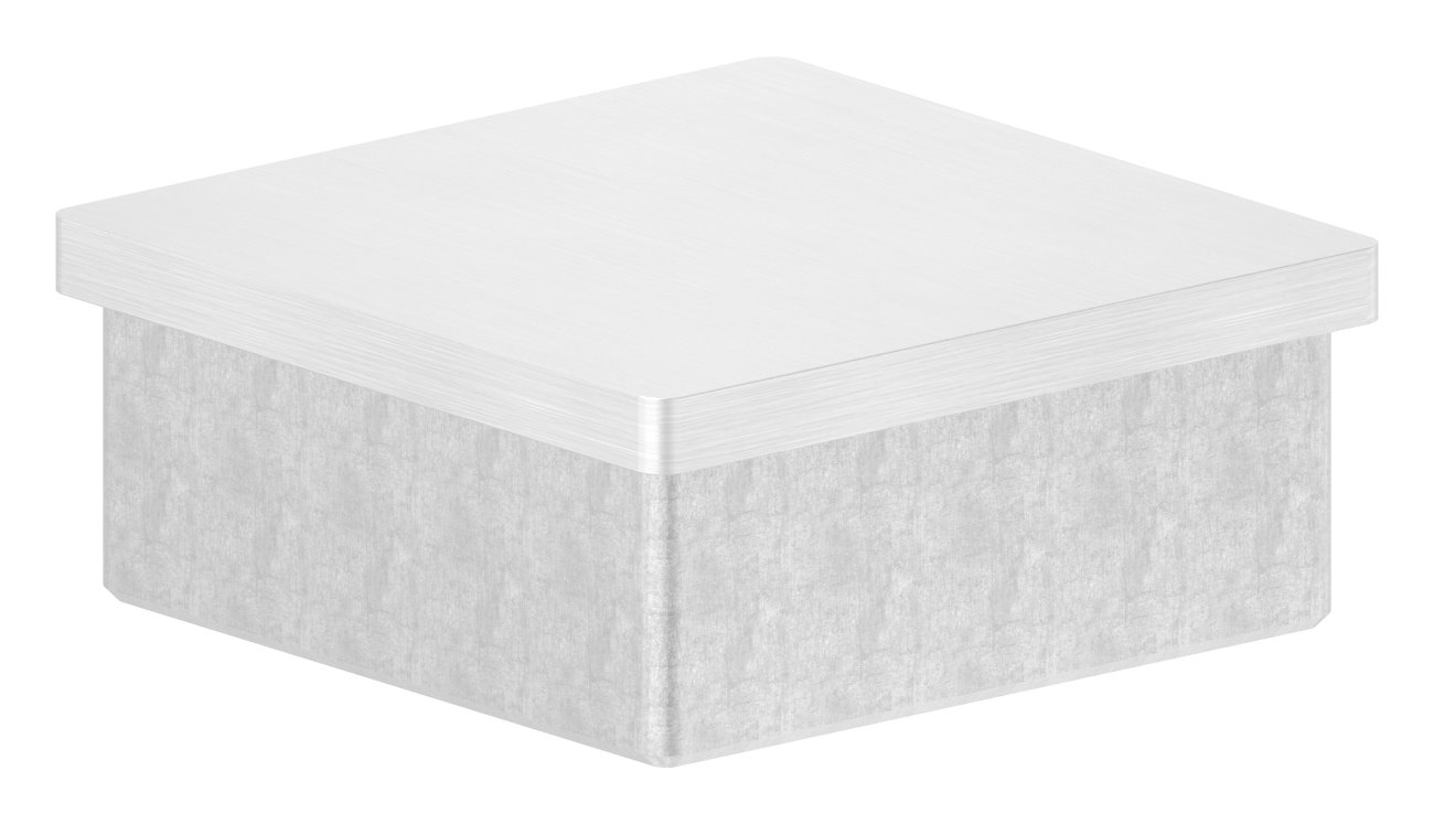 Einsteckkappe, für Rohr 60x60x2,0mm, V4A