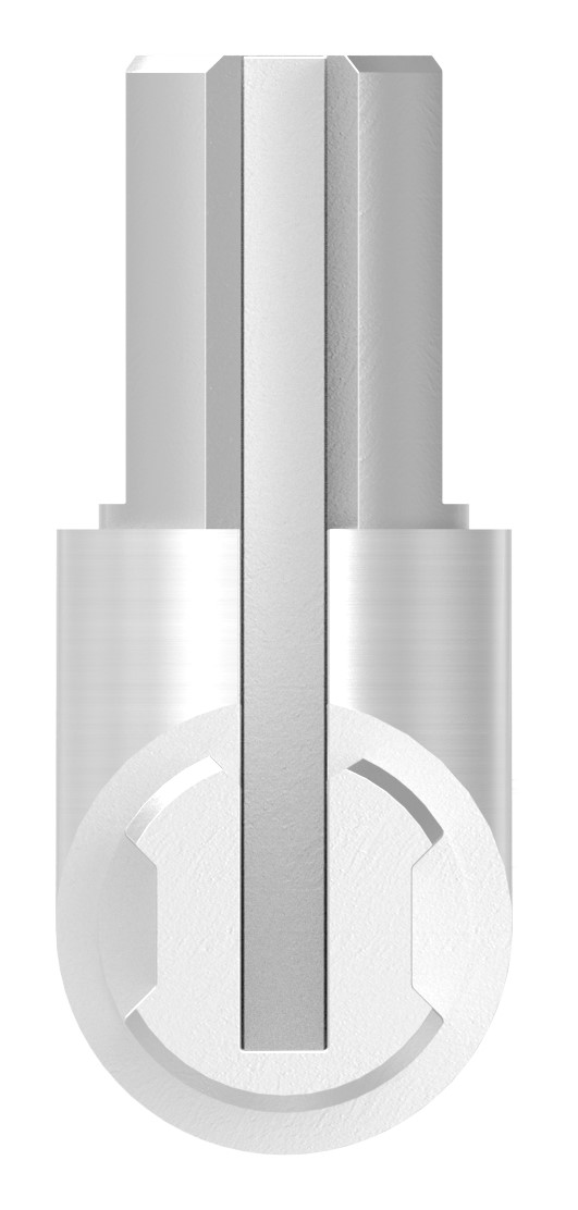 Eckverbinder für rundes Klemmprofil27x1,5 mm, V2A