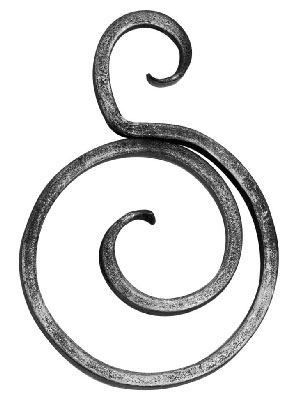 Zierschnecke 145x100mm, 12x6mm,