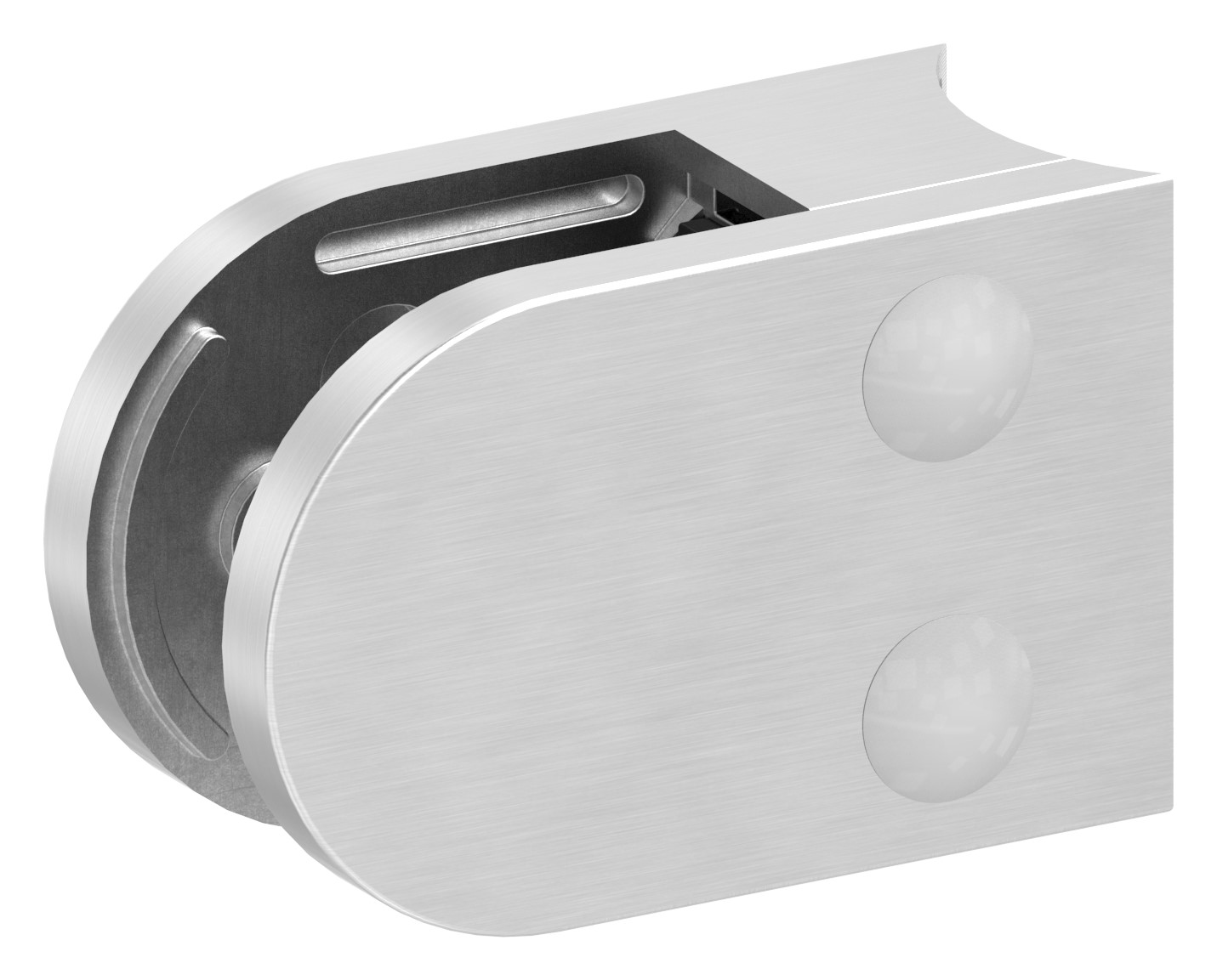 Glasklemme Mod. 38, Anschluss: 42,4mm, V2A Glasklemme Mod. 38, Anschluss: 42,4mm, V2A
