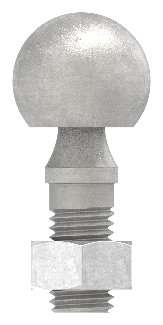 Kugelgelenk M14 x 2 mit Rechtsgewinde, ohne Schraube, V2A