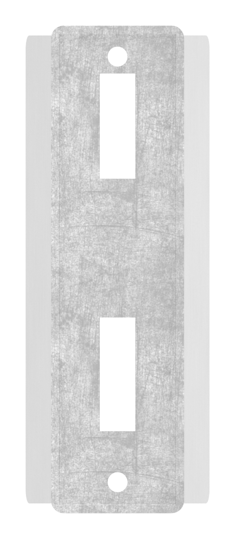 Schiebetor-Gegenkasten mit 40mm Breite, V2A