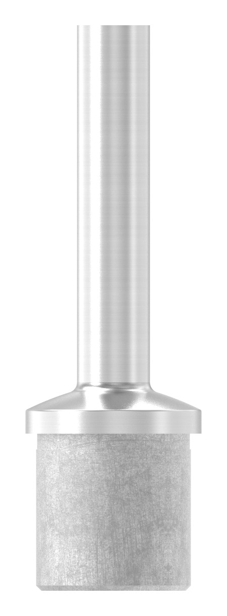Rohrabschlussstopfen mit Stift für Rohr 33,7x2,0mm, V2A